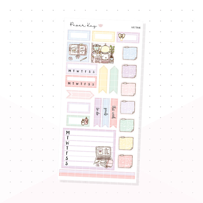 Me Time Hobonichi Weeks Kit - Planner Stickers