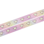 Sherbet Dot the Bear Washi Tape - Silver Foil
