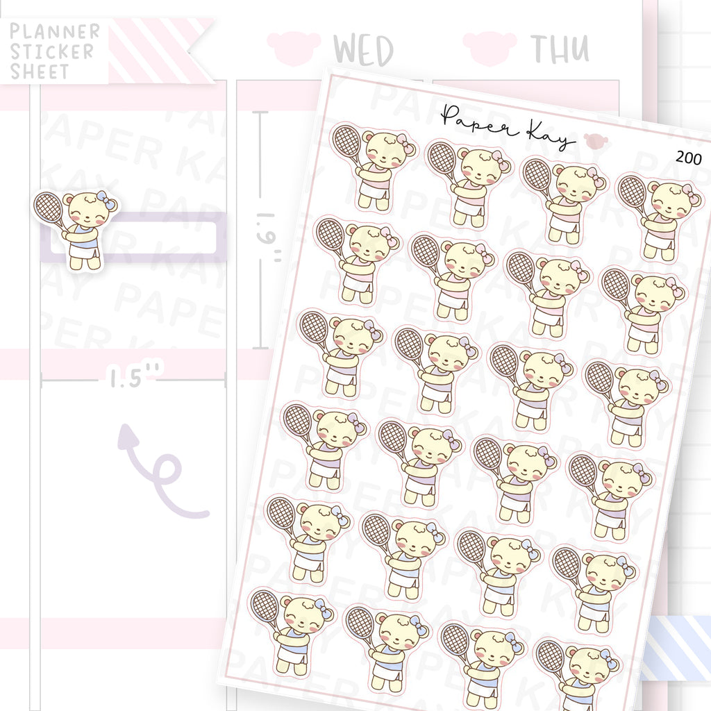 Tennis Sticker Sheet