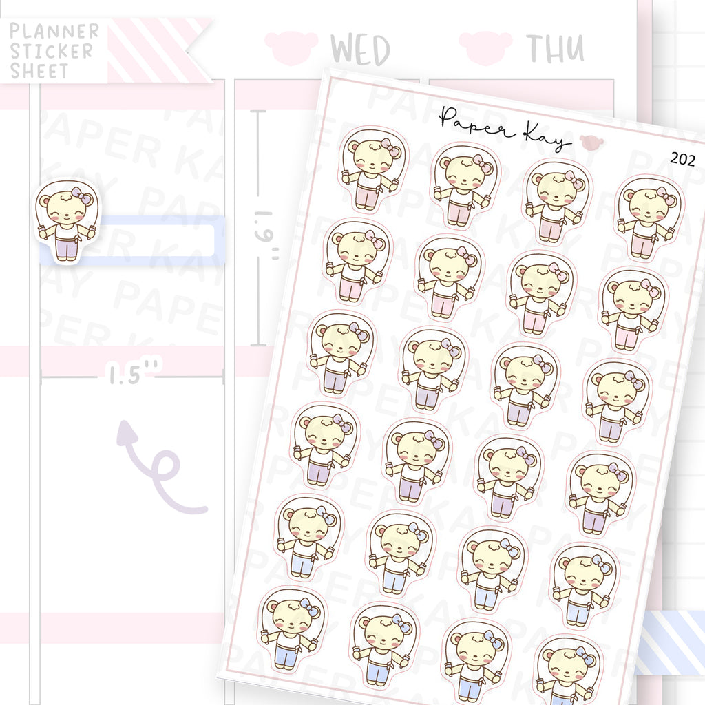 Skipping Sticker Sheet