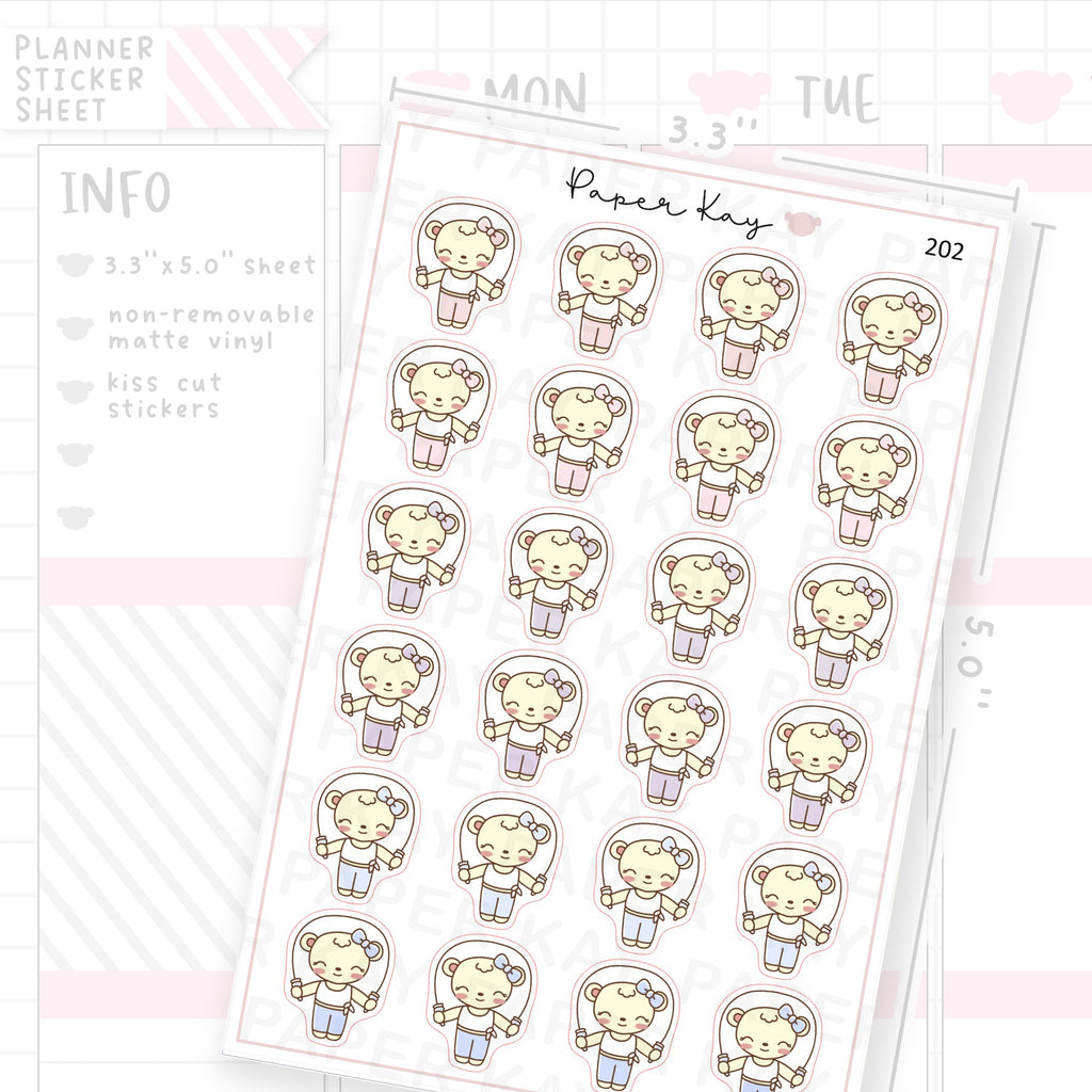 Skipping Sticker Sheet