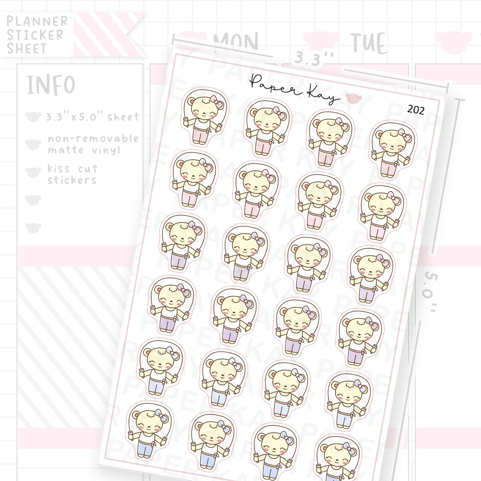 Skipping Sticker Sheet