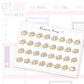 2023 Shooting Star Date Dot Stickers