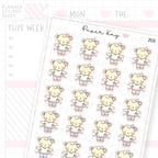 Hula Hooping Sticker Sheet