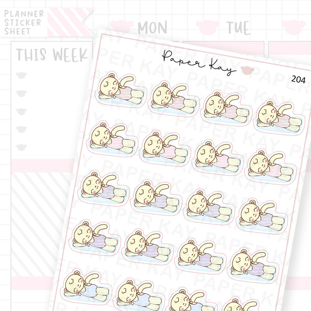 Swimming Sticker Sheet