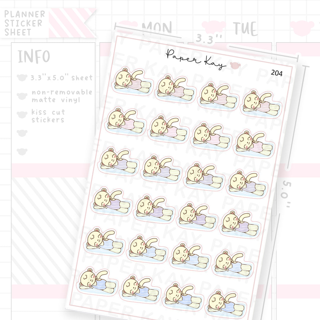 Swimming Sticker Sheet