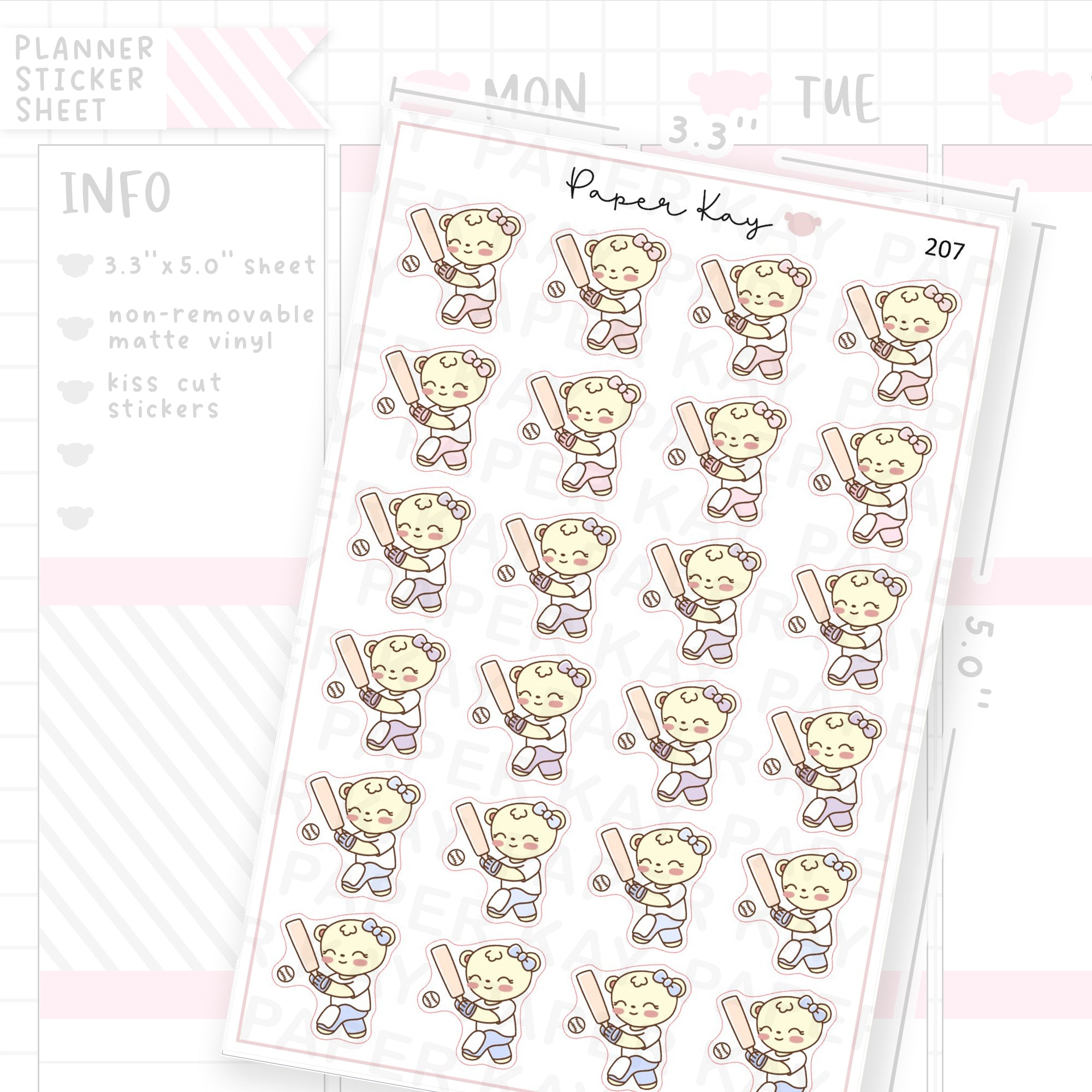 Cricket Sticker Sheet