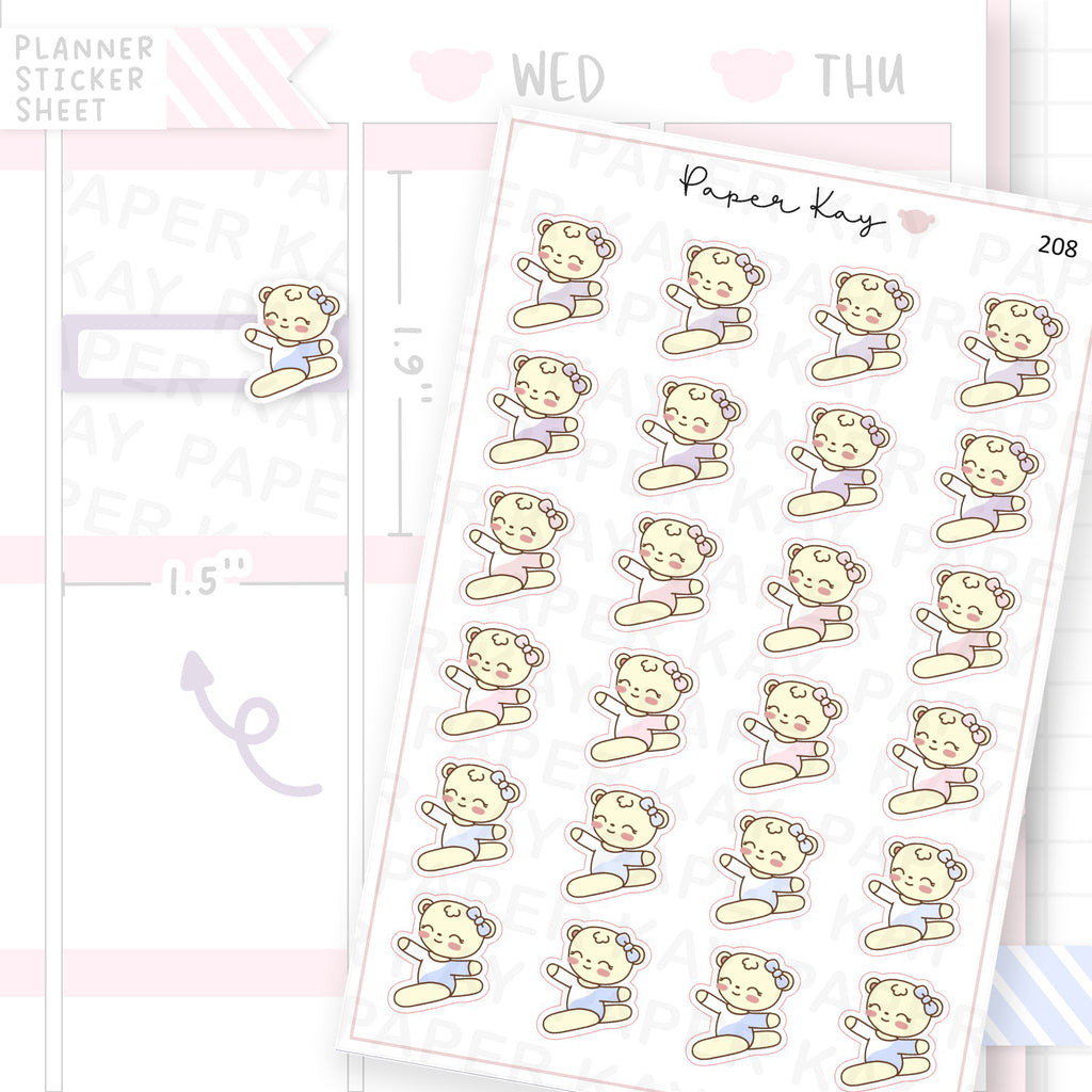 Gymnastics/Acrobatics Sticker Sheet