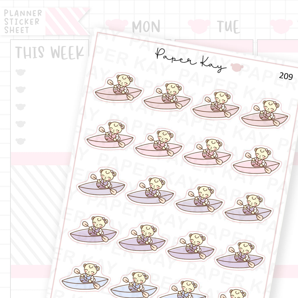 Kayaking Sticker Sheet