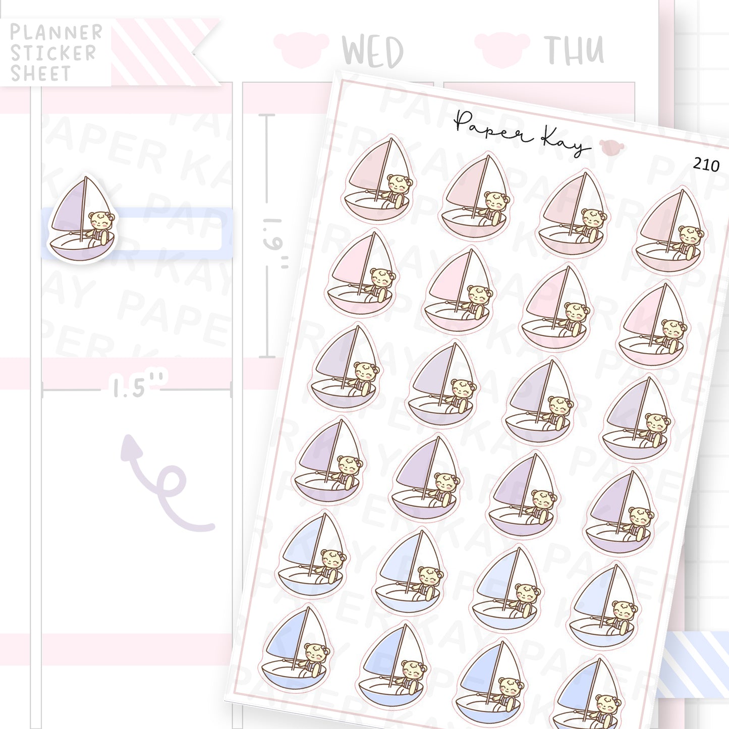 Sailing Sticker Sheet