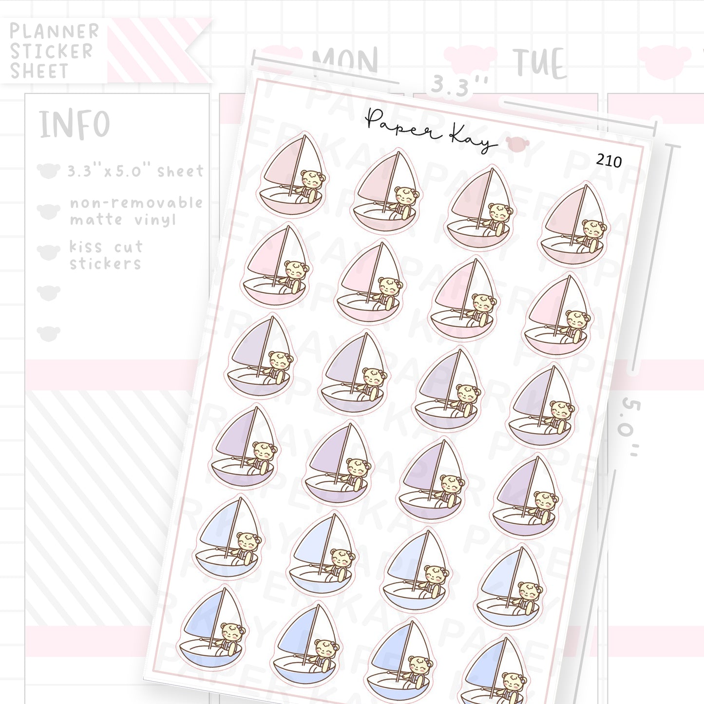 Sailing Sticker Sheet