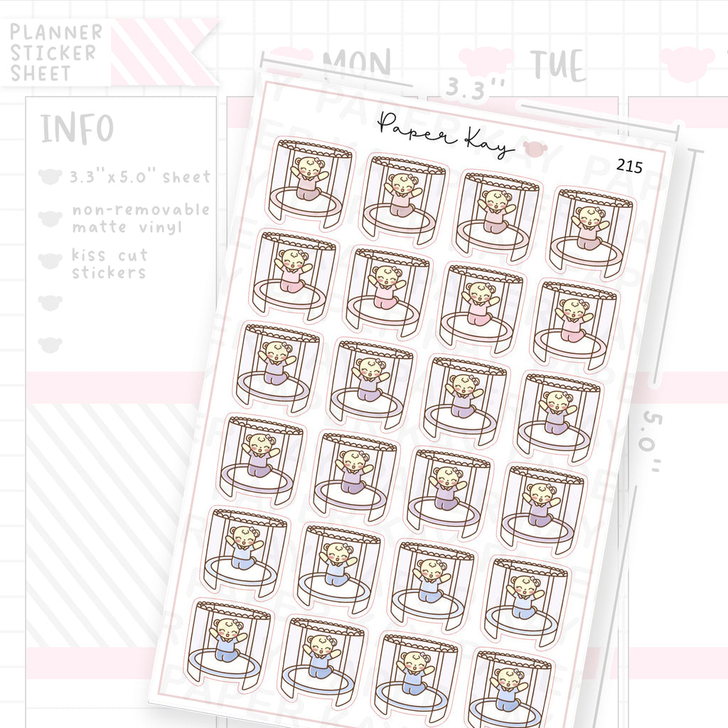 Trampoline Sticker Sheet