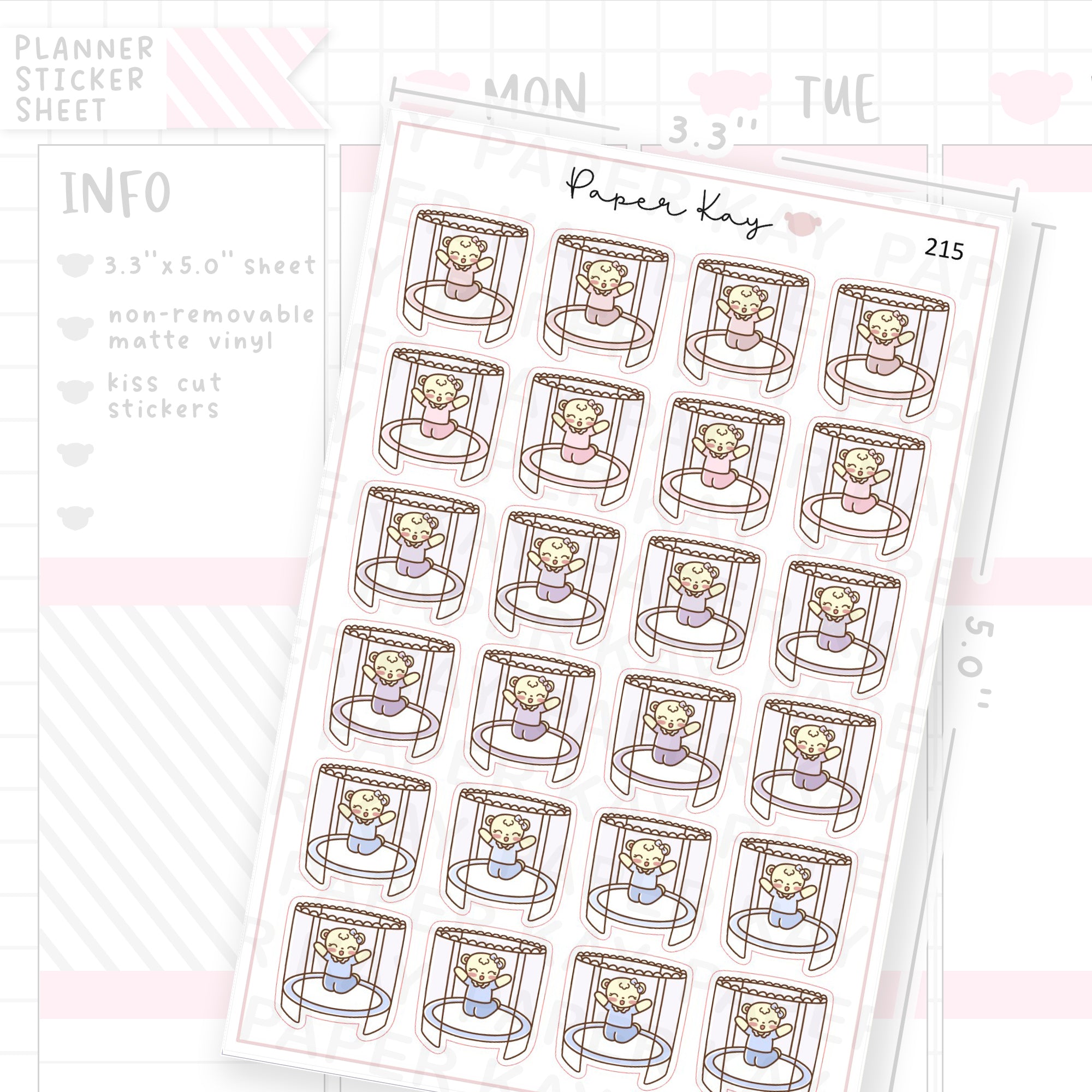 Trampoline Sticker Sheet