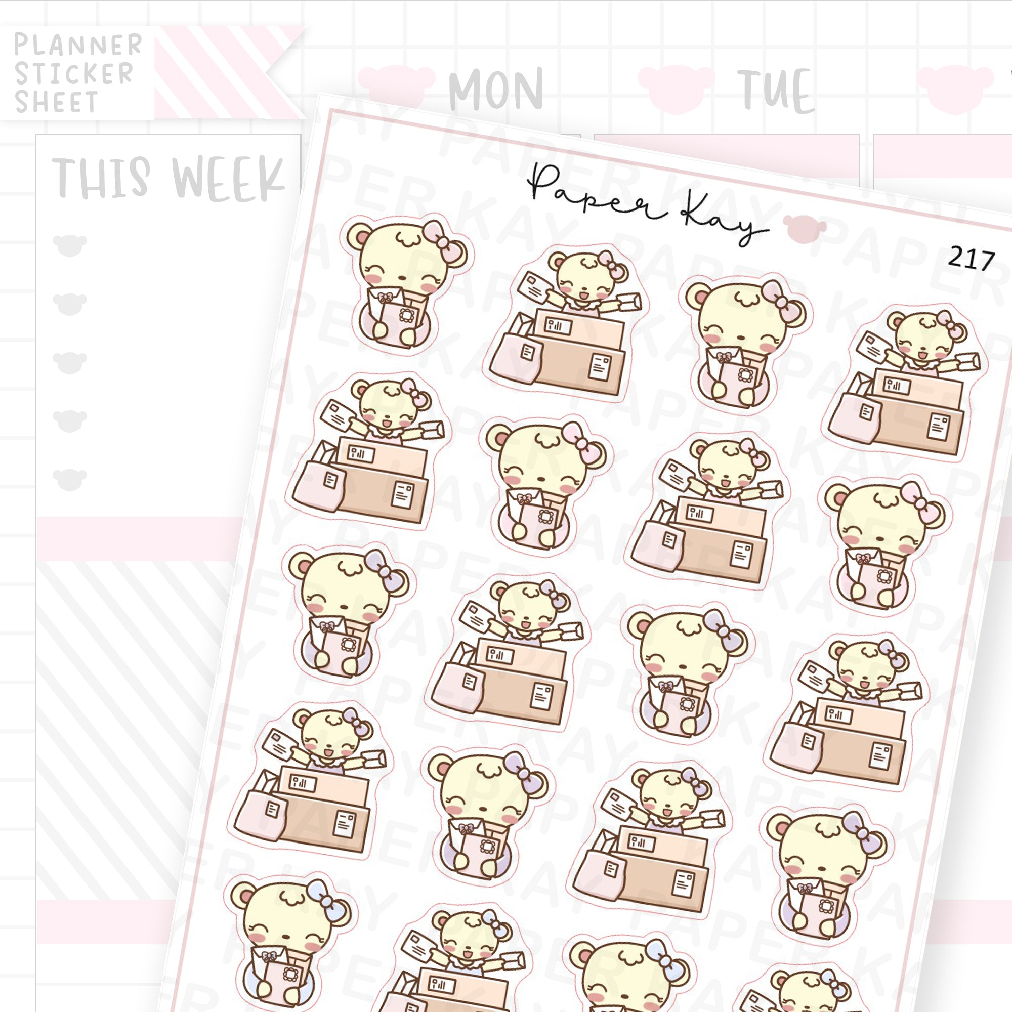 Happy Mail/Parcels/Packages Sticker Sheet