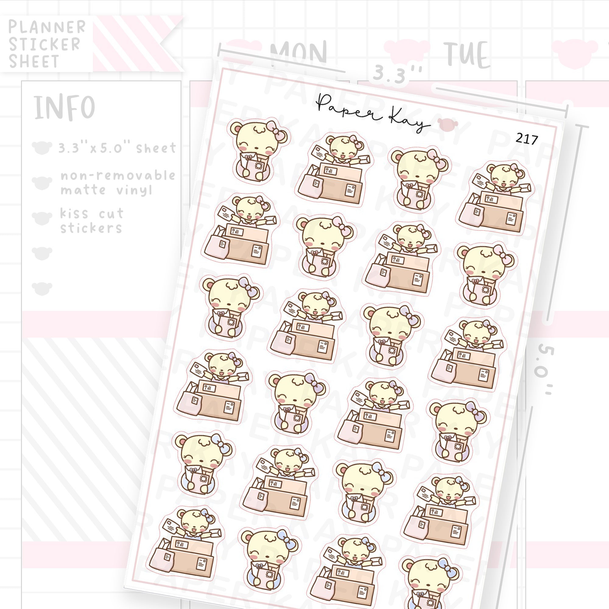 Happy Mail/Parcels/Packages Sticker Sheet
