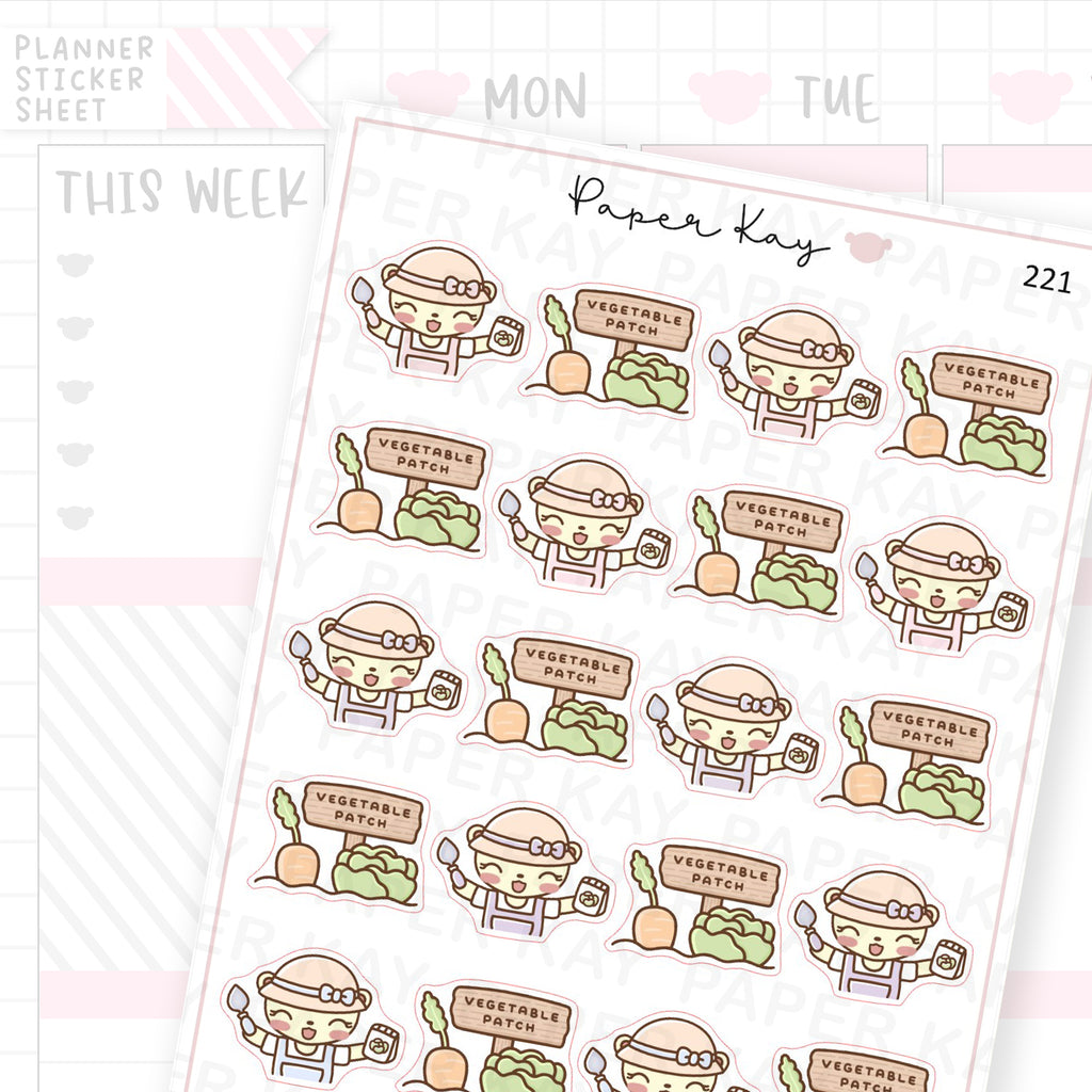 Vegetable Patch Sticker Sheet