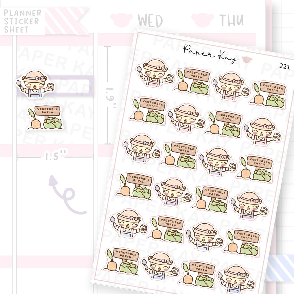 Vegetable Patch Sticker Sheet