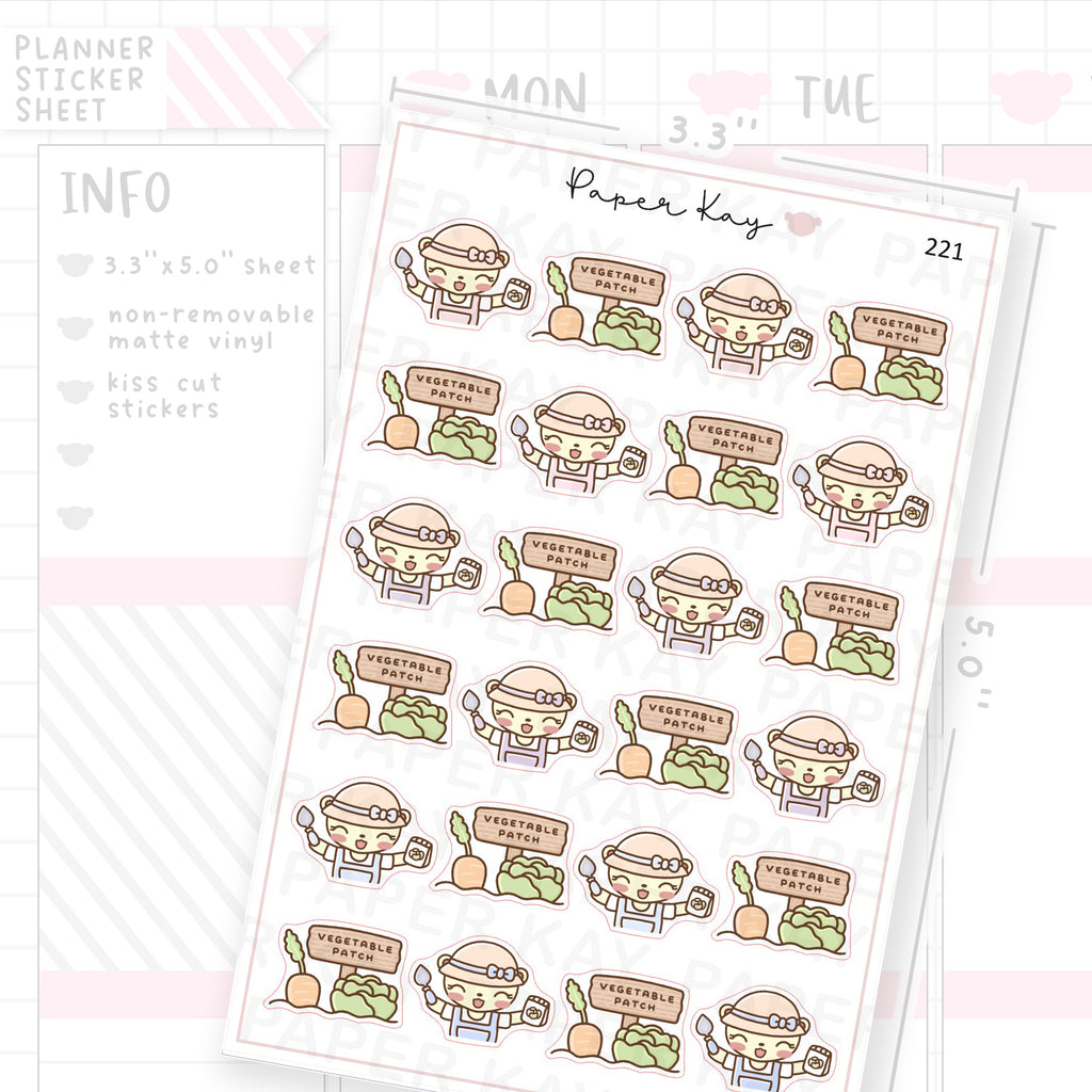 Vegetable Patch Sticker Sheet