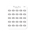 (PM085) Beauty Sleep - Tiny Minimal Icon Stickers