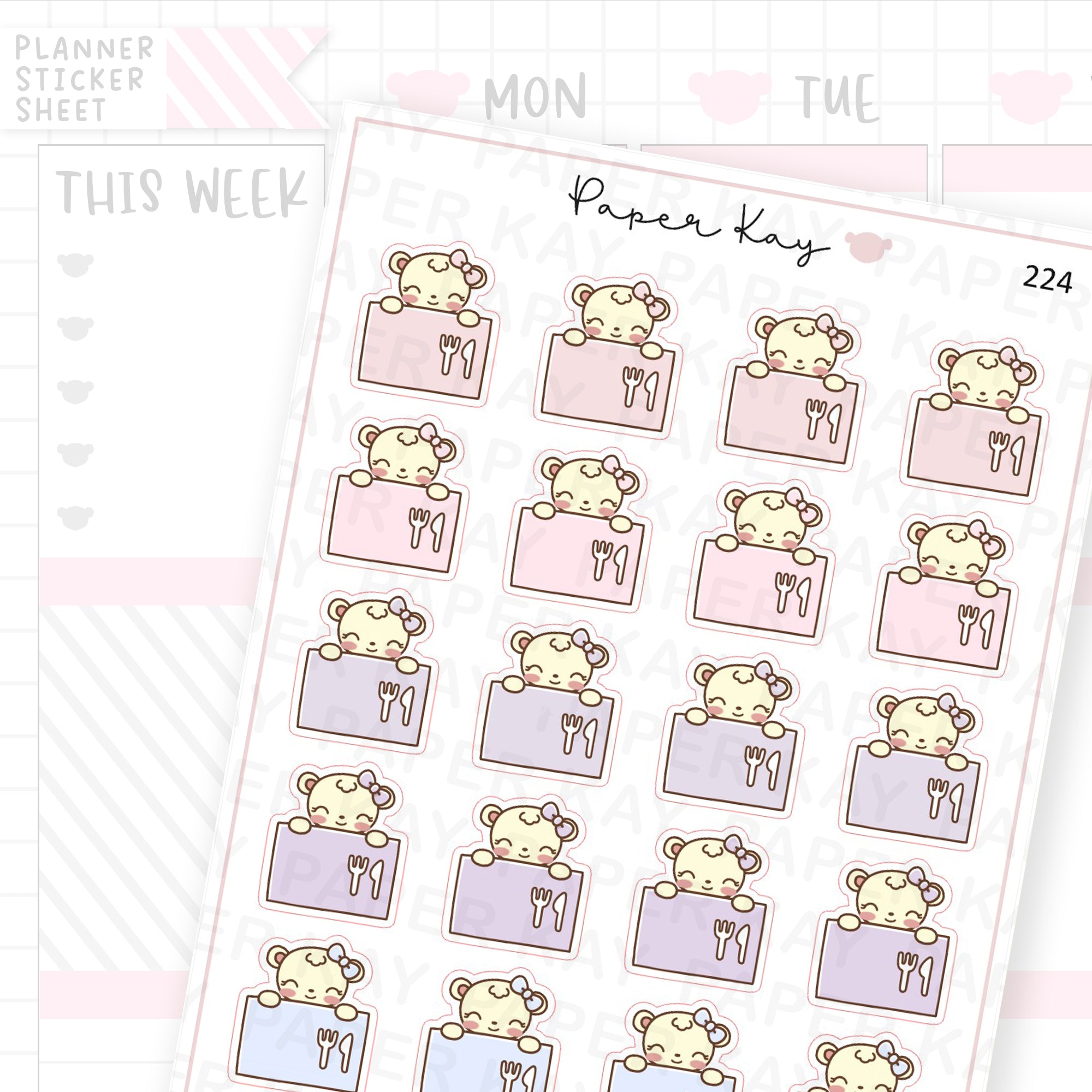 Meal Subscription Sticker Sheet