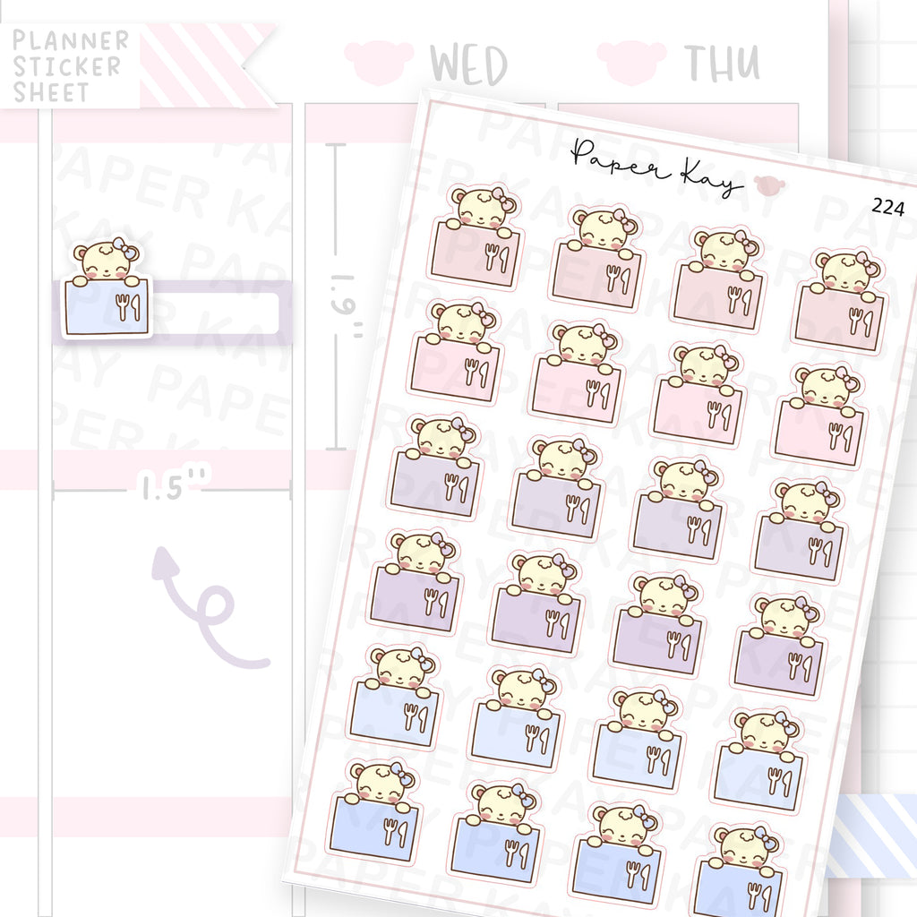 Meal Subscription Sticker Sheet