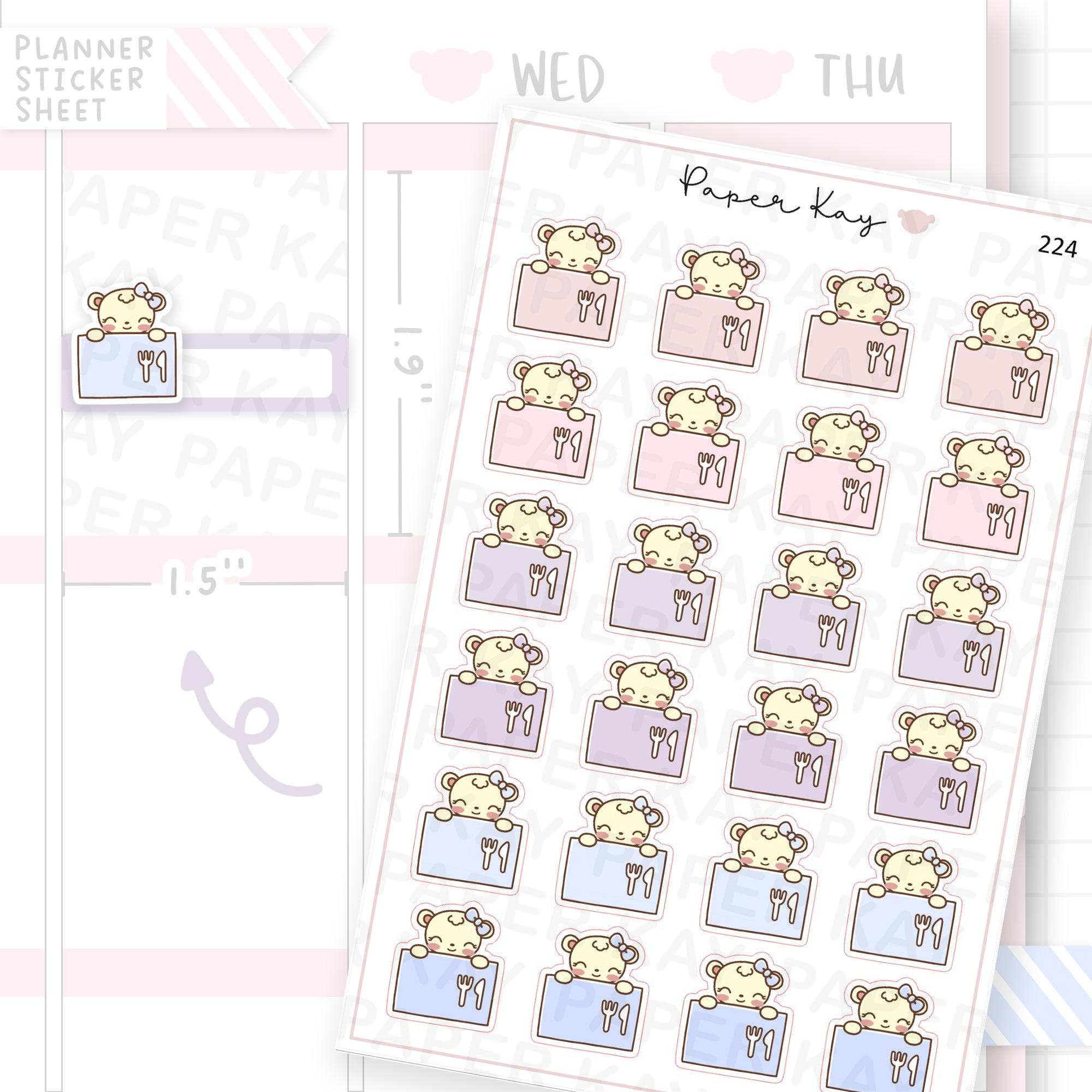 Meal Subscription Sticker Sheet