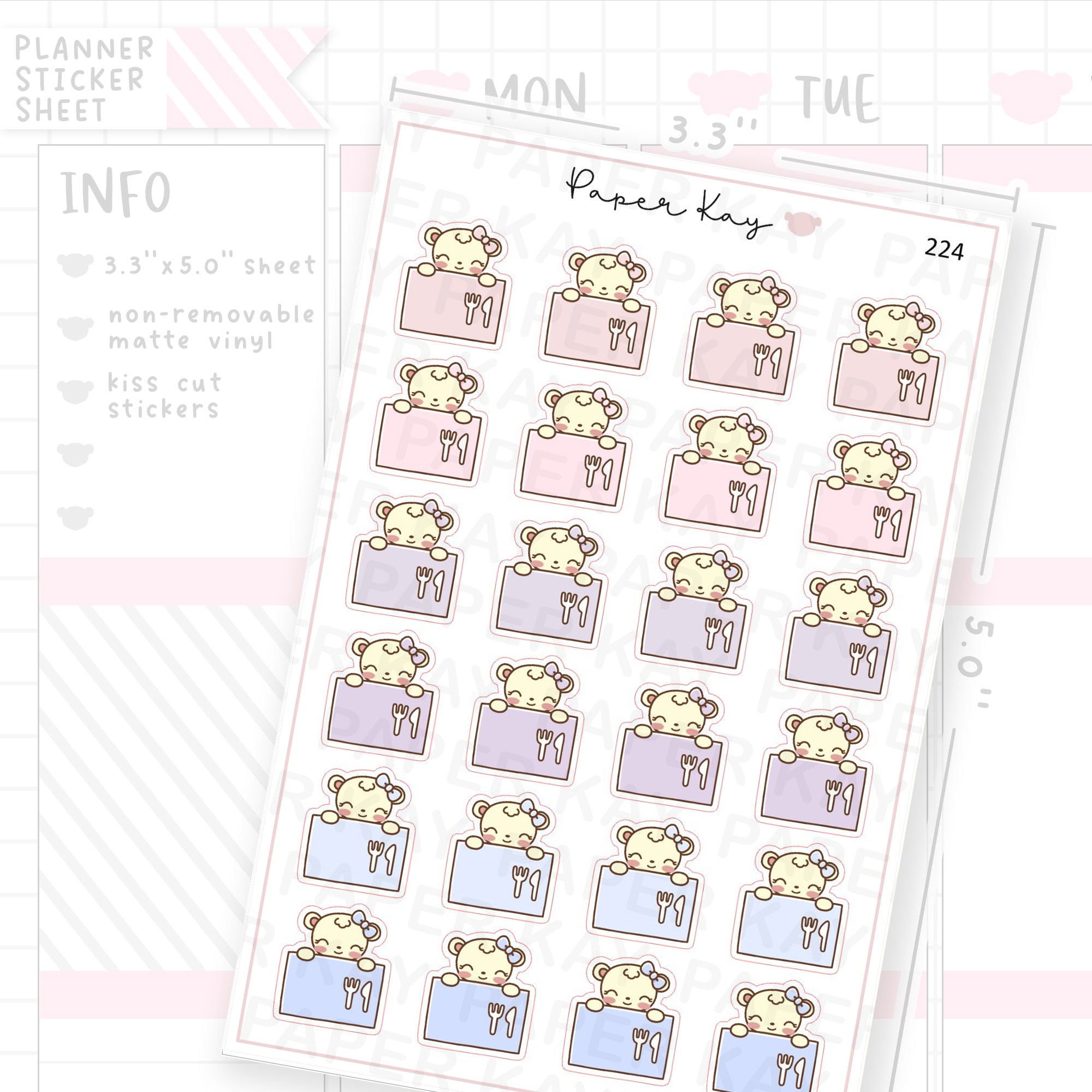 Meal Subscription Sticker Sheet