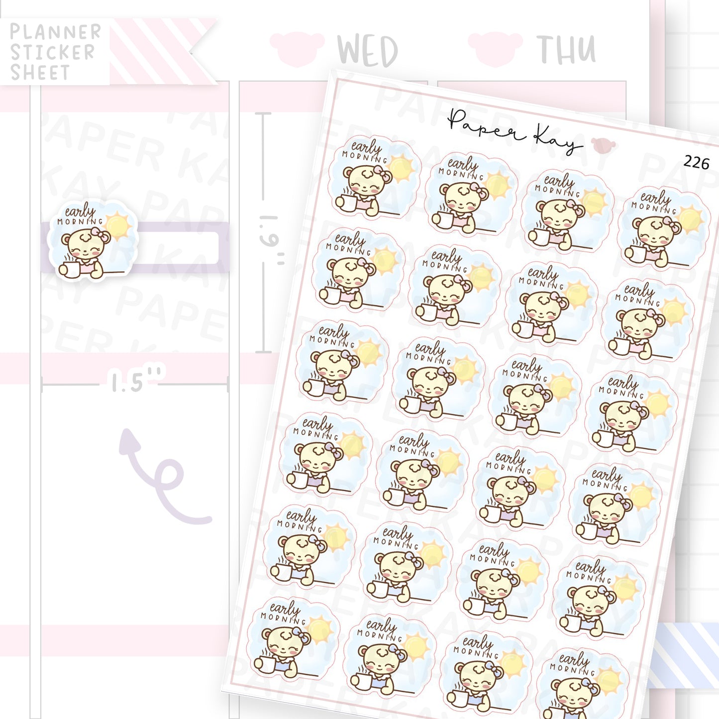 Early Morning Sticker Sheet