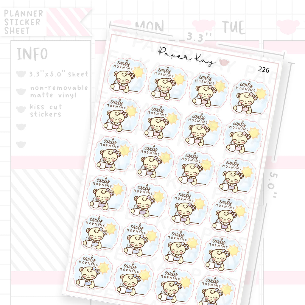 Early Morning Sticker Sheet