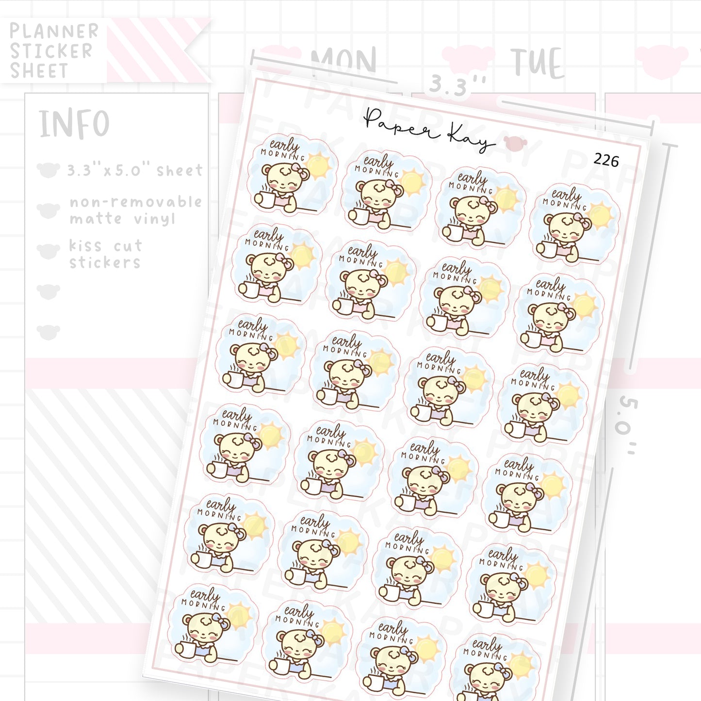 Early Morning Sticker Sheet