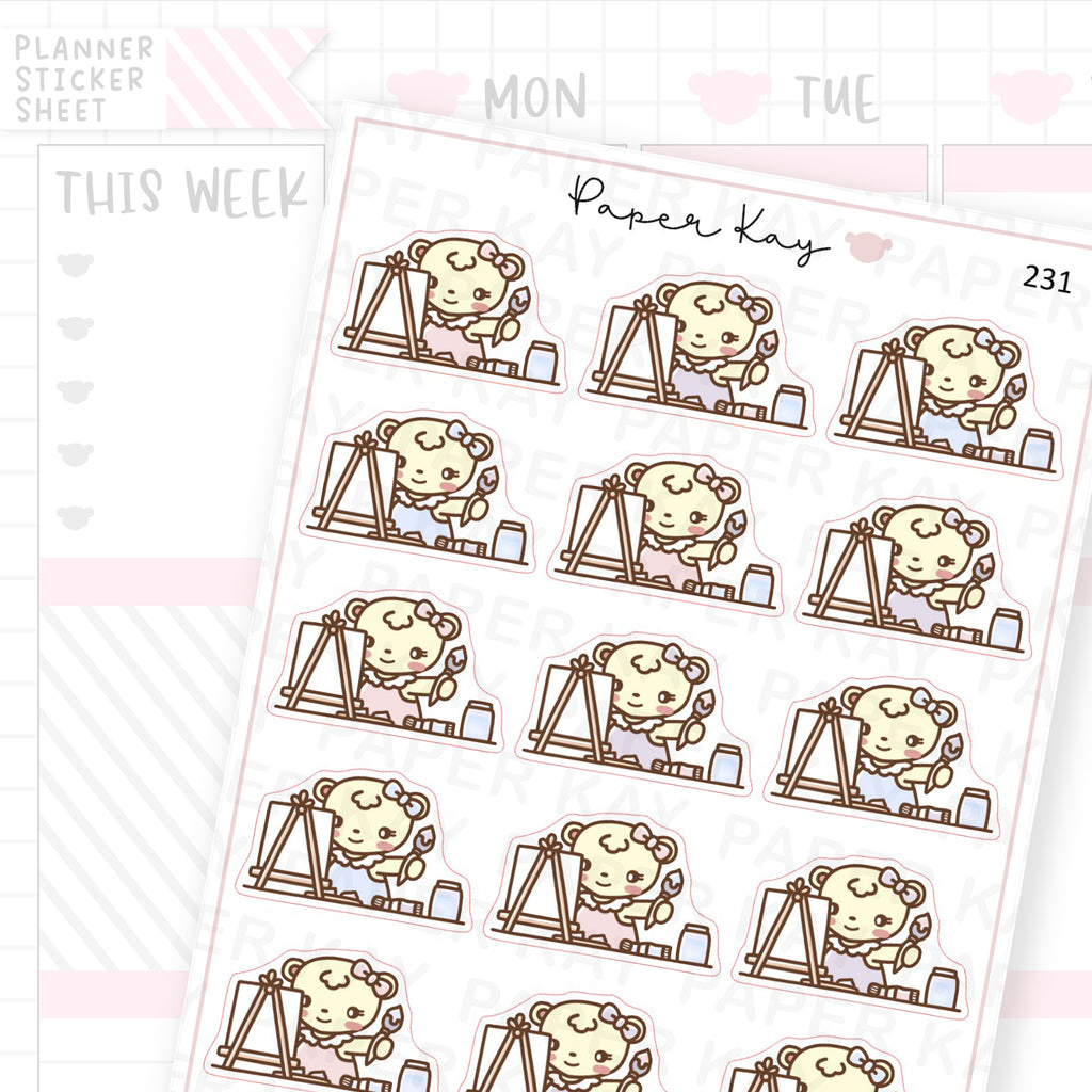 Painting Sticker Sheet