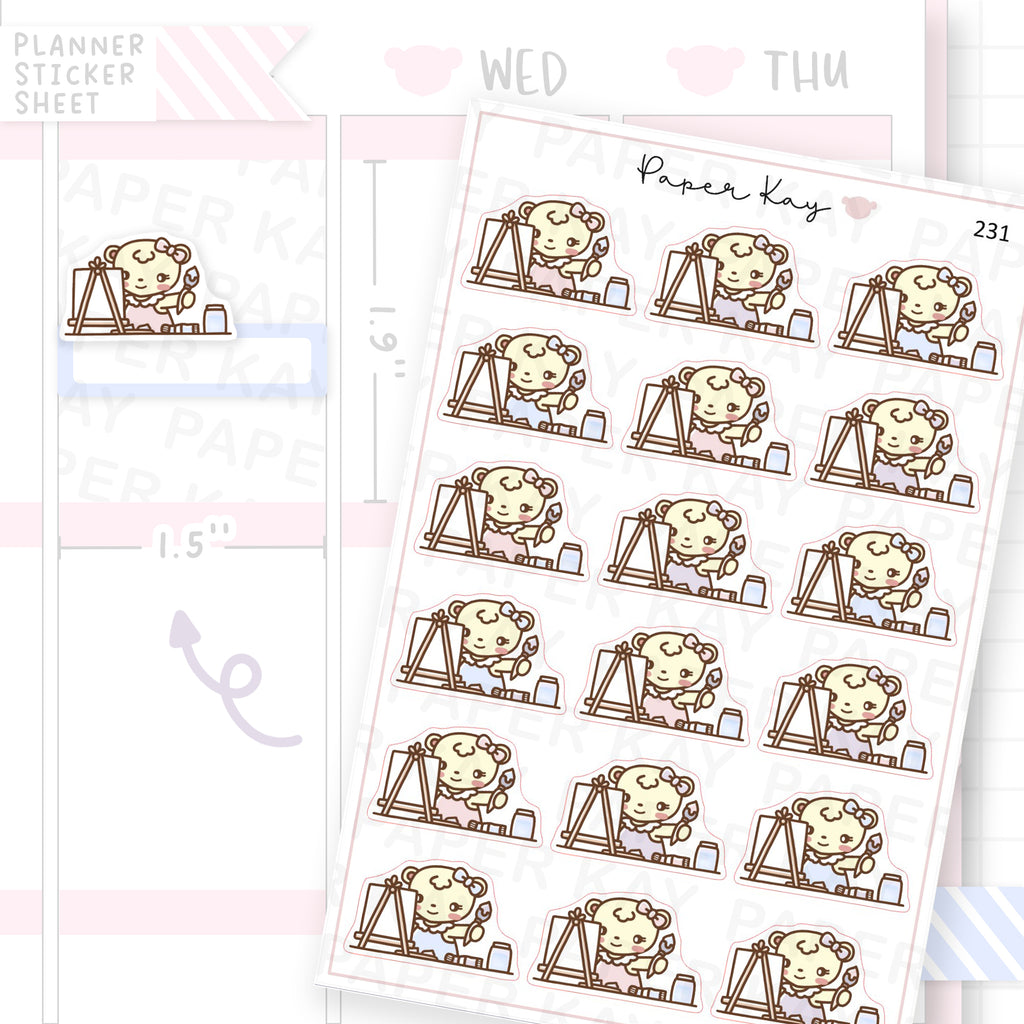 Painting Sticker Sheet