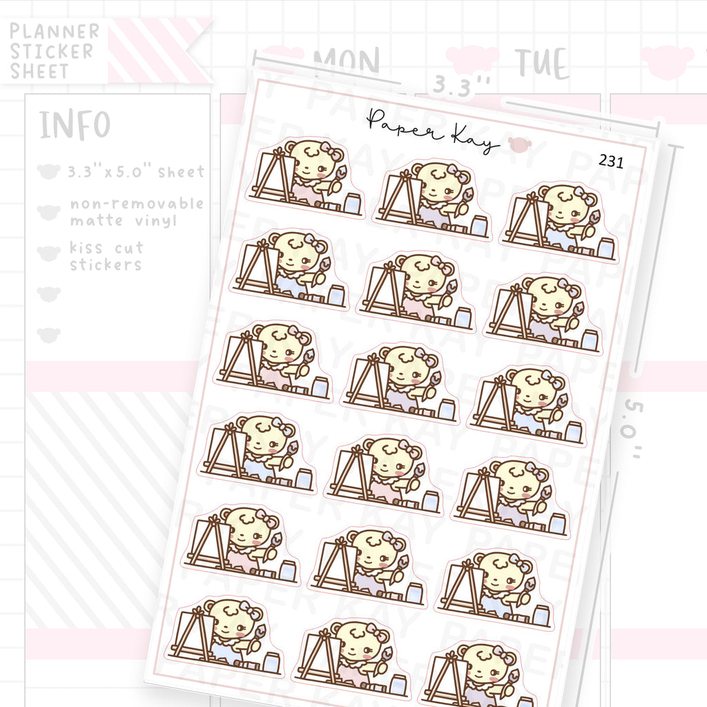 Painting Sticker Sheet