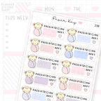 Paediatrician Appointment Box Sticker Sheet