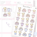 Pregnant Mother and Baby Sticker Sheet