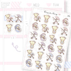 Mother and Baby on a Walk Sticker Sheet