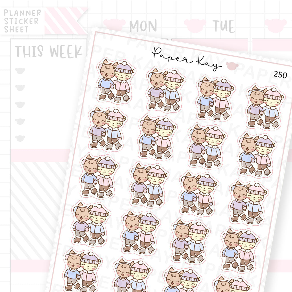 Ice Skating Sticker Sheet