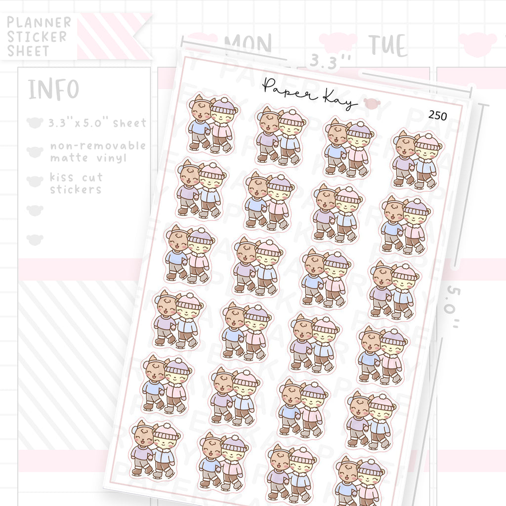 Ice Skating Sticker Sheet