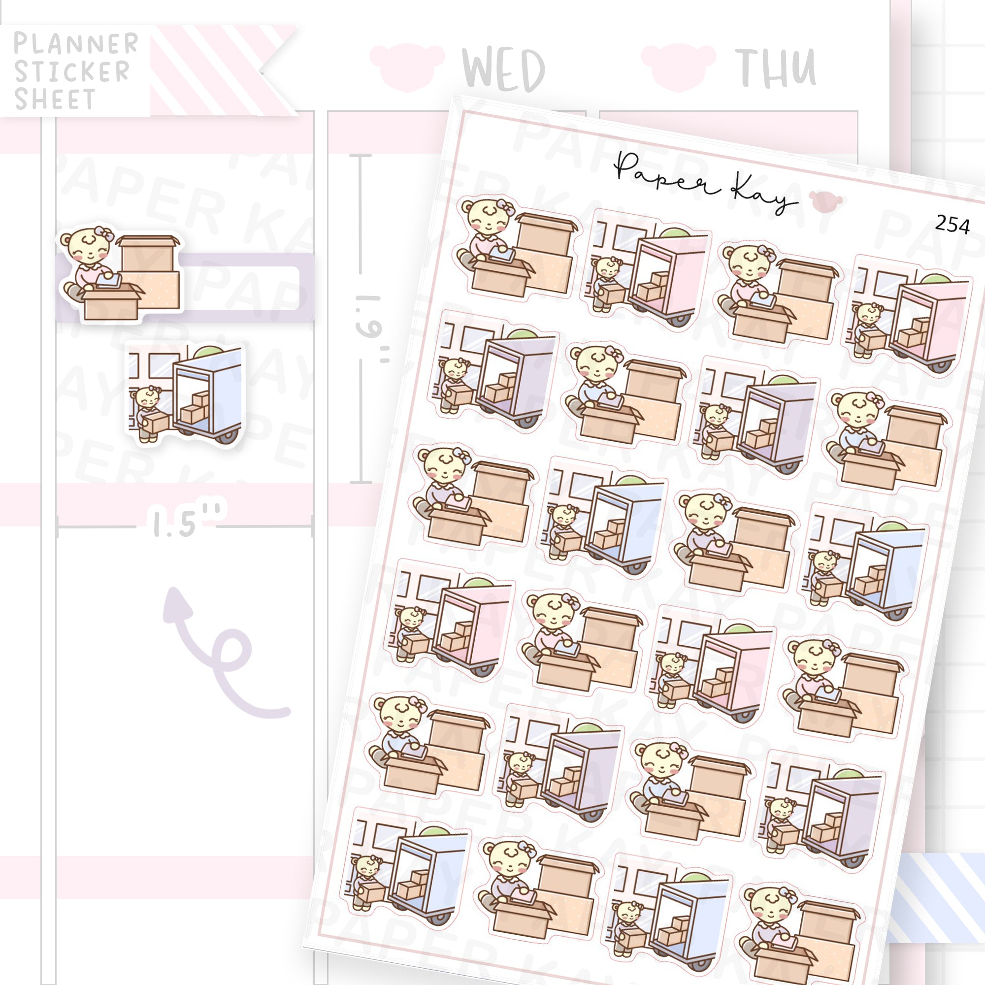 Moving House Sticker Sheet