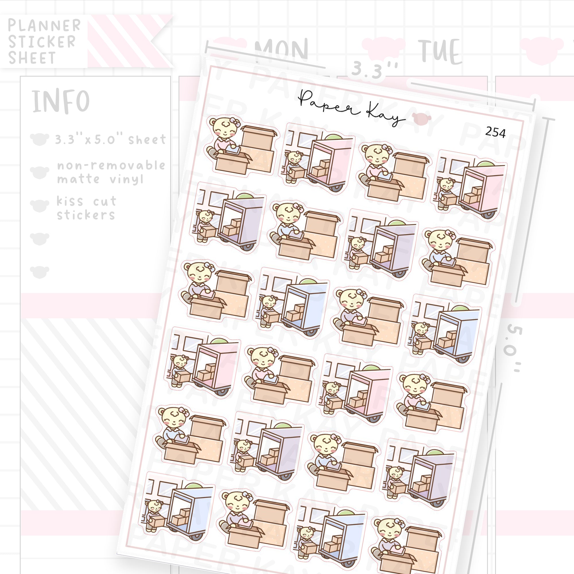 Moving House Sticker Sheet
