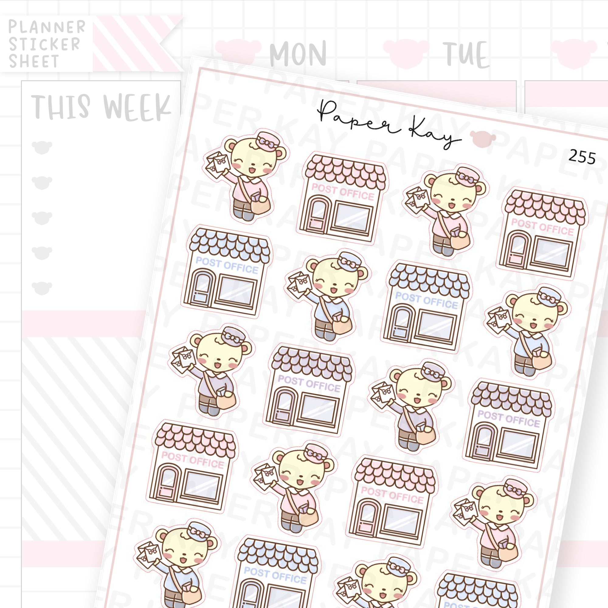 Postman/Mailman/Post Office Sticker Sheet