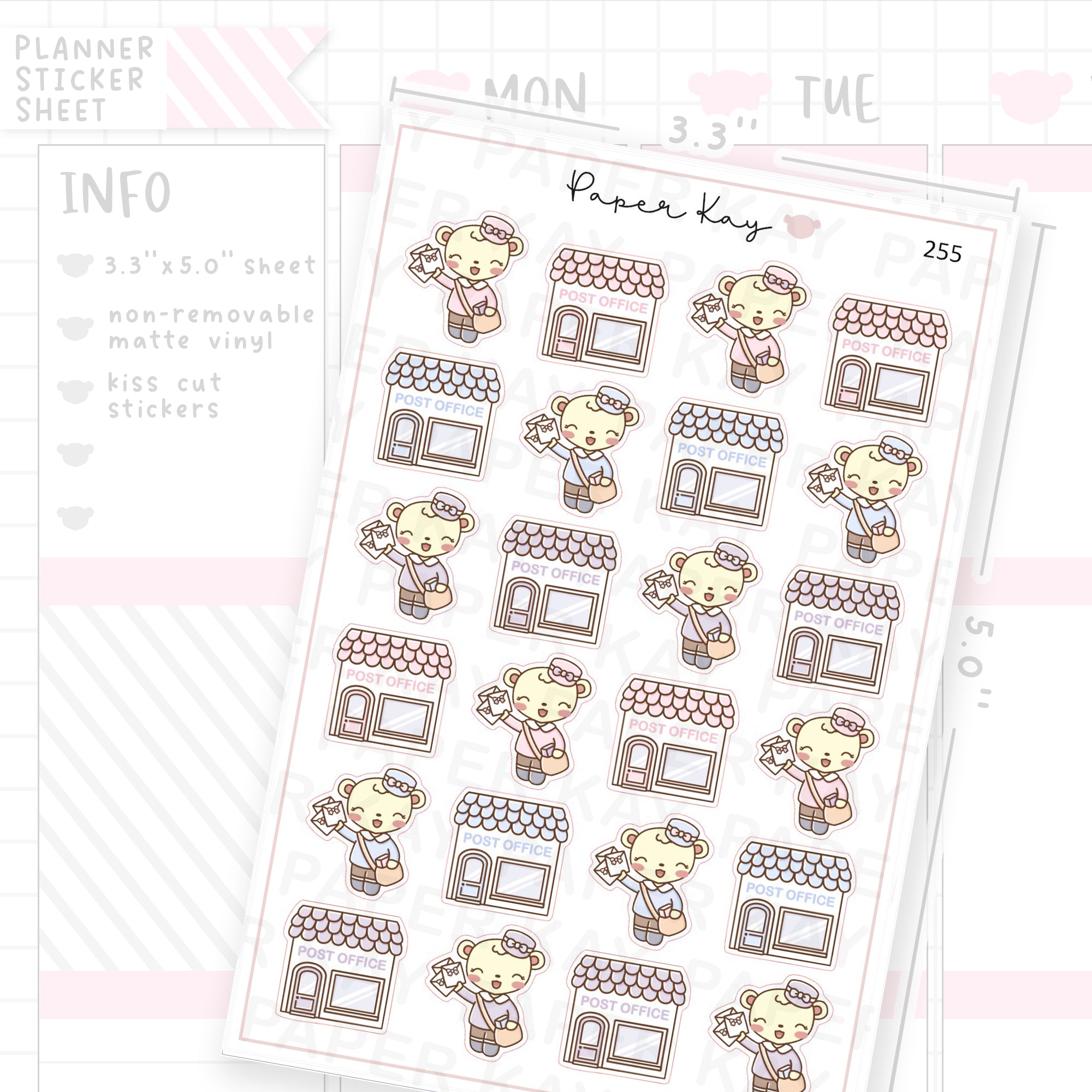 Postman/Mailman/Post Office Sticker Sheet