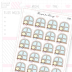 Snowy Window Sticker Sheet