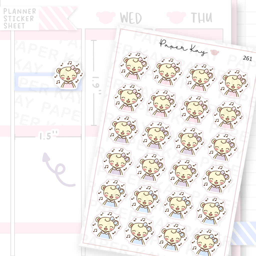 Singing Sticker Sheet