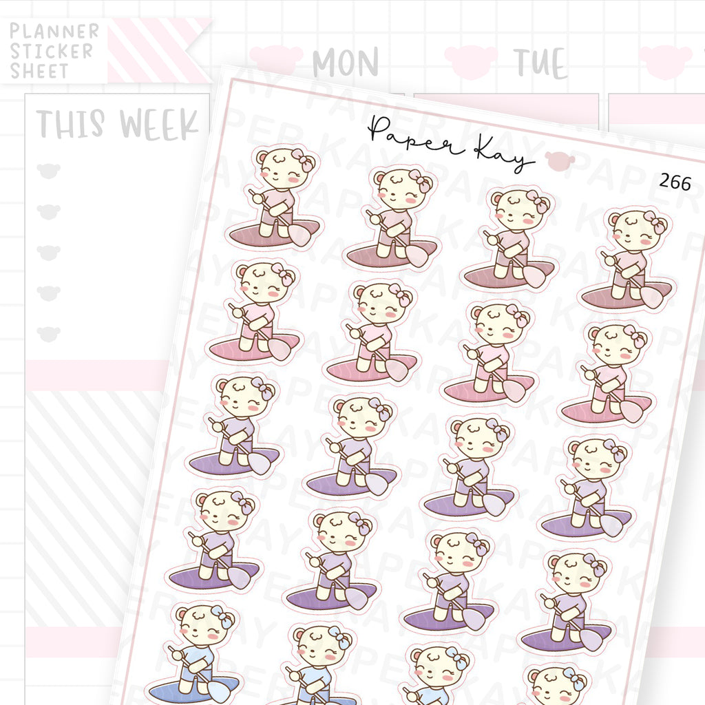 Standup Paddleboarding Sticker Sheet