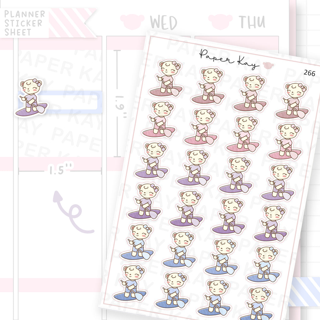 Standup Paddleboarding Sticker Sheet