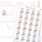 Standup Paddleboarding Sticker Sheet