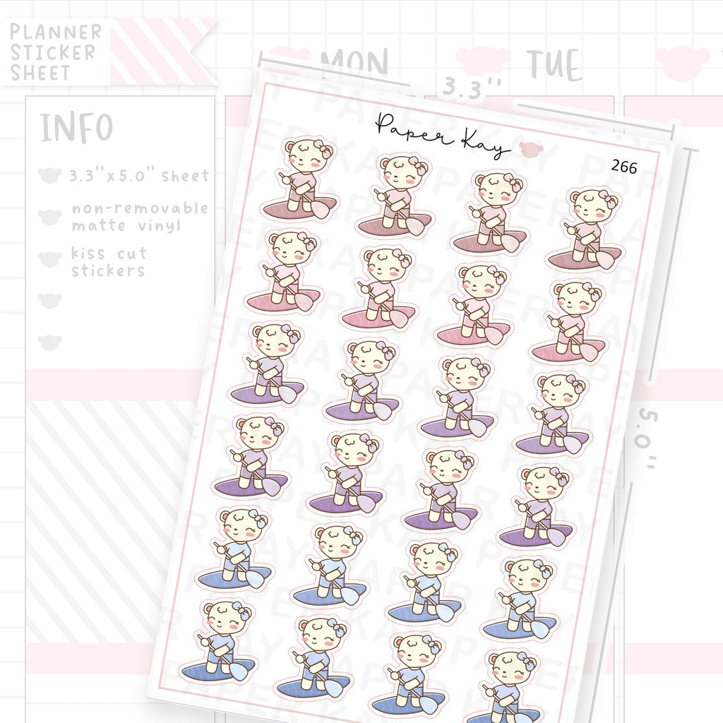 Standup Paddleboarding Sticker Sheet