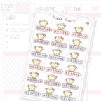 No Spend Sticker Sheet