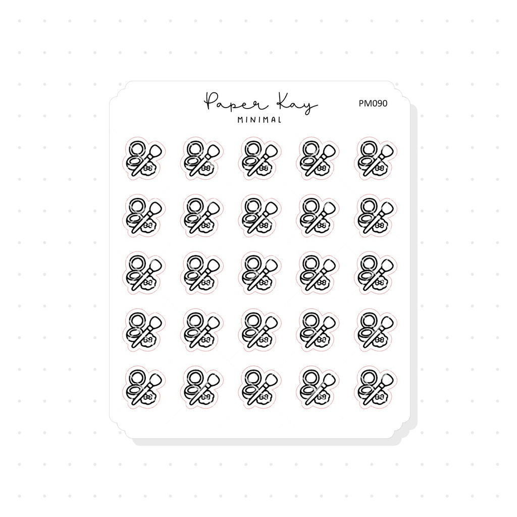 (PM090) Makeup - Tiny Minimal Icon Stickers